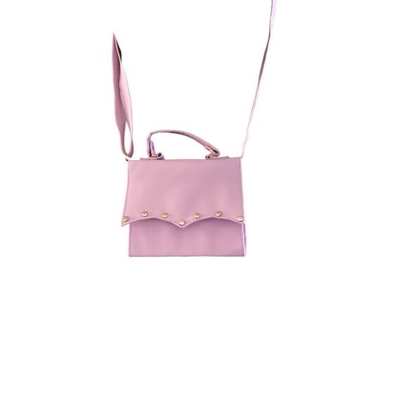 Lavender Hand Bag with Rhinestones - Picture 1 of 7